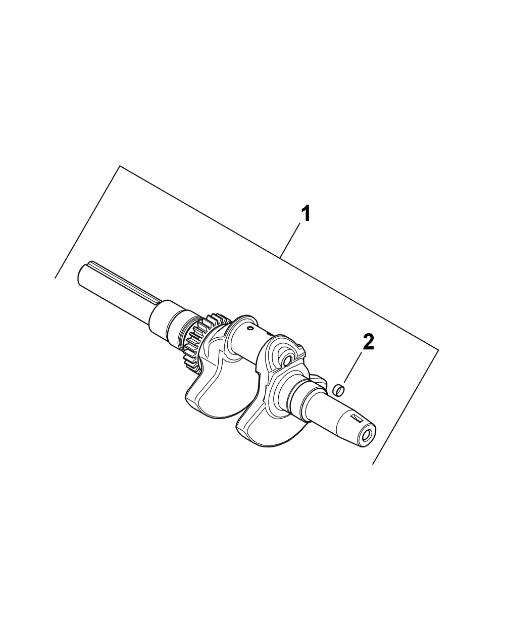 Kohler Efi Engine Crankshaft Diagram and Parts List for 46G 4X4-EFI-1I019G-Before-37AMD710 Cub Cadet Lawn Tractor Accessories